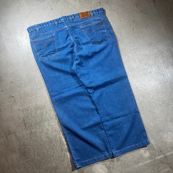 Vintage 90s Levi’s Orange Tab Jeans 40x38 Straight Leg Blue Denim - Picture 2 of 6